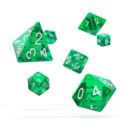 Speckled Green - Polyhedral Rollespils Terning Sæt - Oakie Doakie Dice 